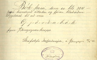 Gjörðabók fyrir Þingeyrarhrepp [1926–1938]