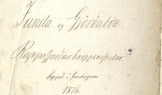Funda og Gjörðabók Reykjarfjarðarhreppsnefndar [1876–1924]